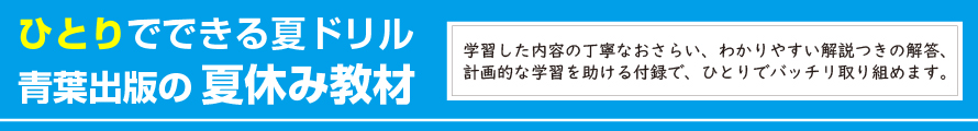 夏休み教材 青葉出版
